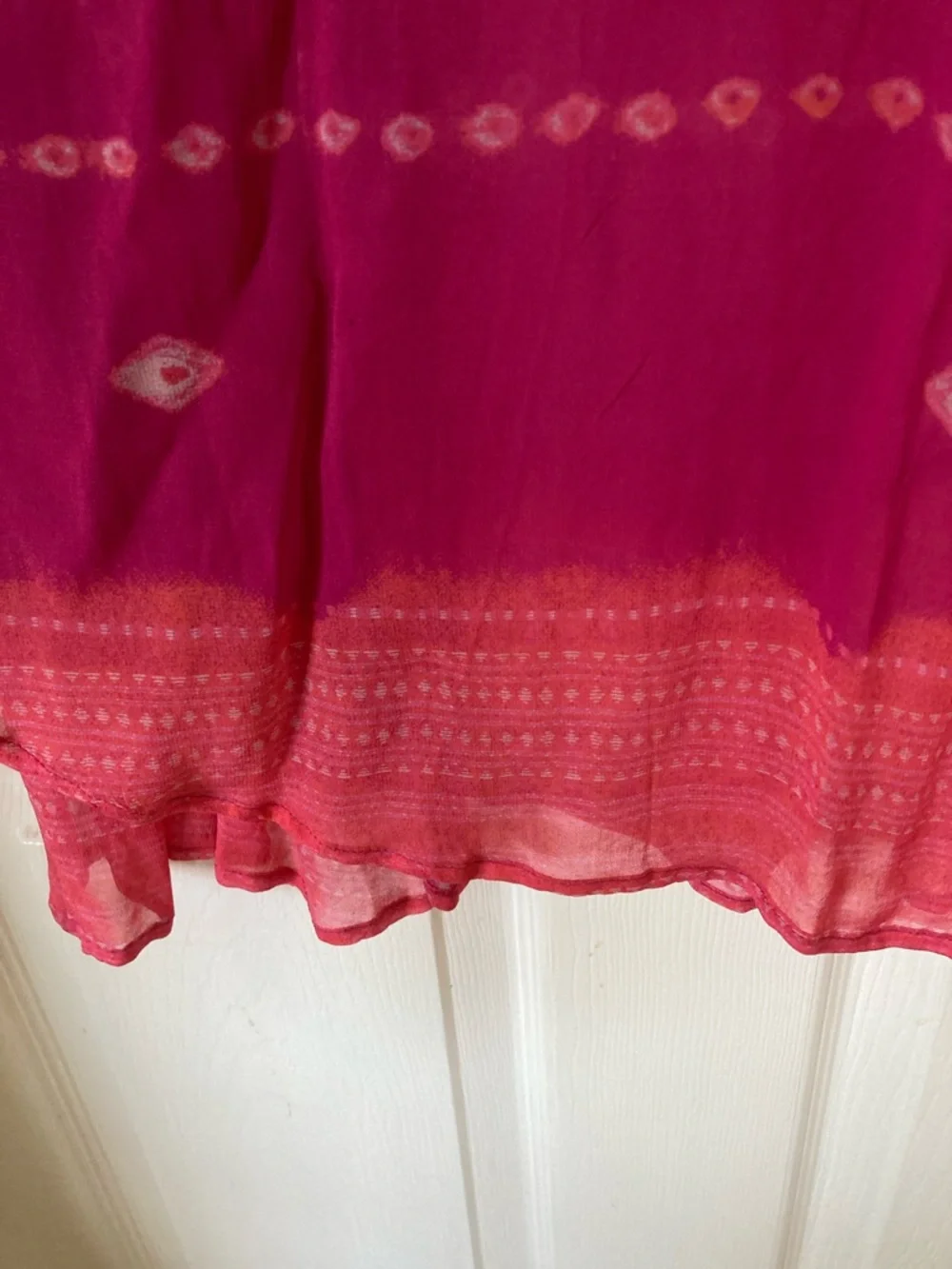 Soft Surroundings Pink to Magenta Ombre Open Kimono - Picture 6 of 9
